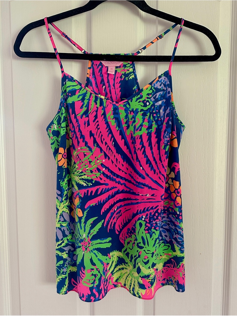 Lilly Pulitzer Dusk Silk Tank Top in ‘Indigo All A Glow’ | Size XS